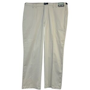 Wrangler Mens Beige Comfort Flex Waistband Flat Front Pants Size 44 X 32